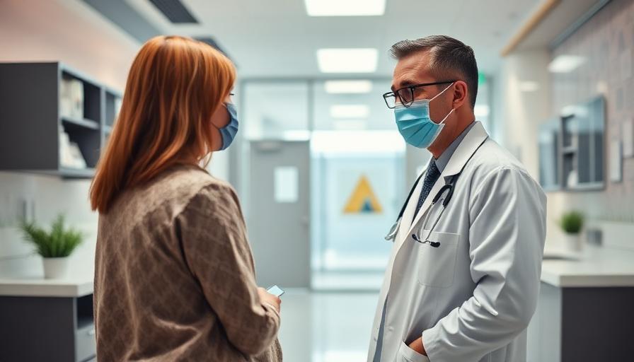 Doctor consulting a patient in a modern international clinic