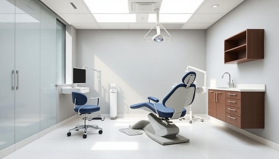 Modern bright dental clinic interior