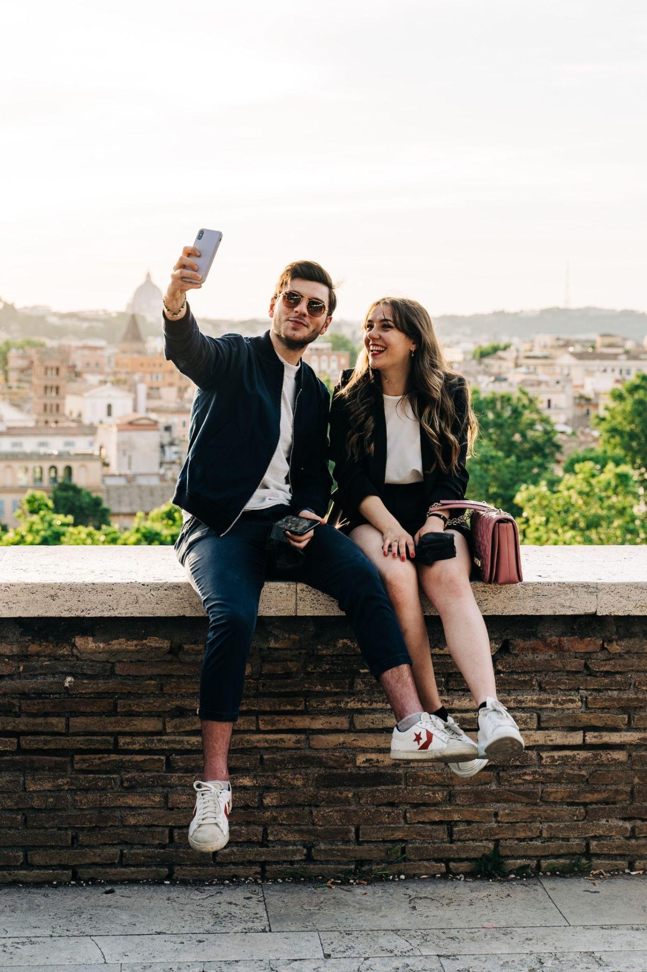 Couple travelling together
