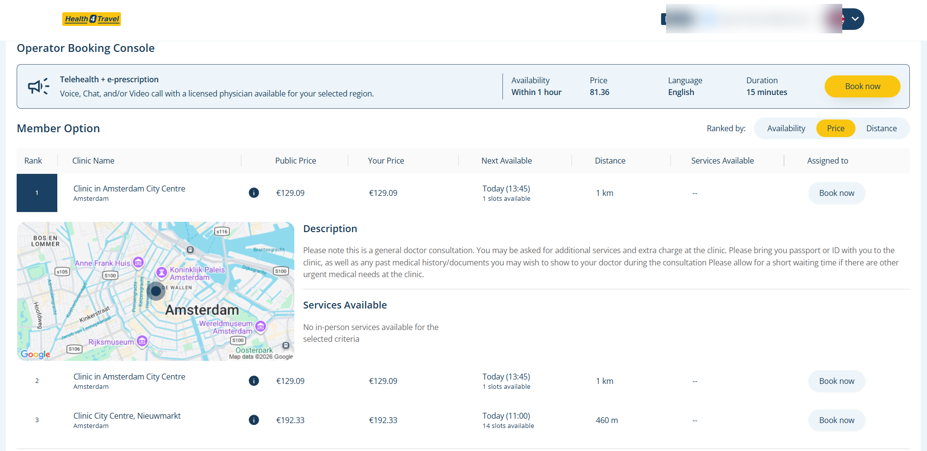 Review provider details